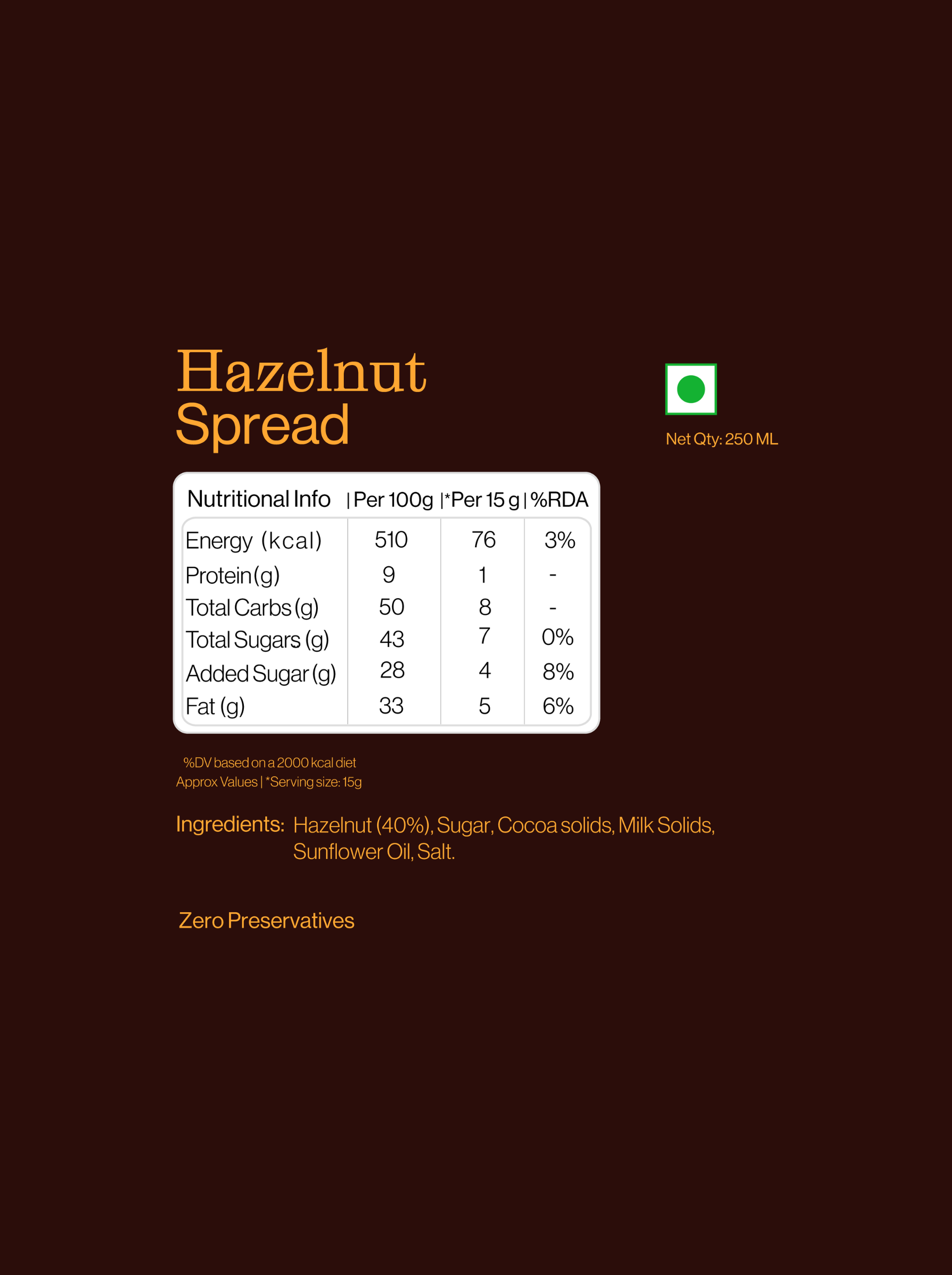 Hazelnut Chocolate Spread