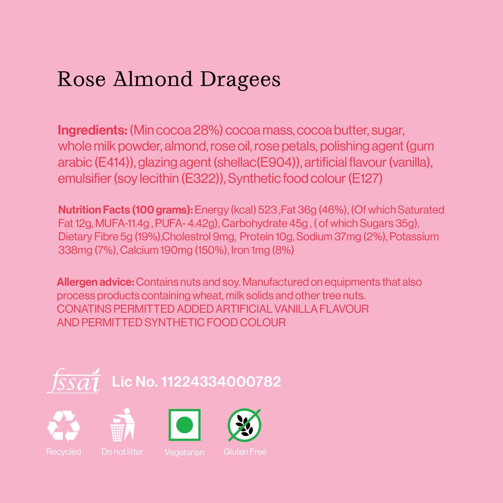 Rose Almond Dragee