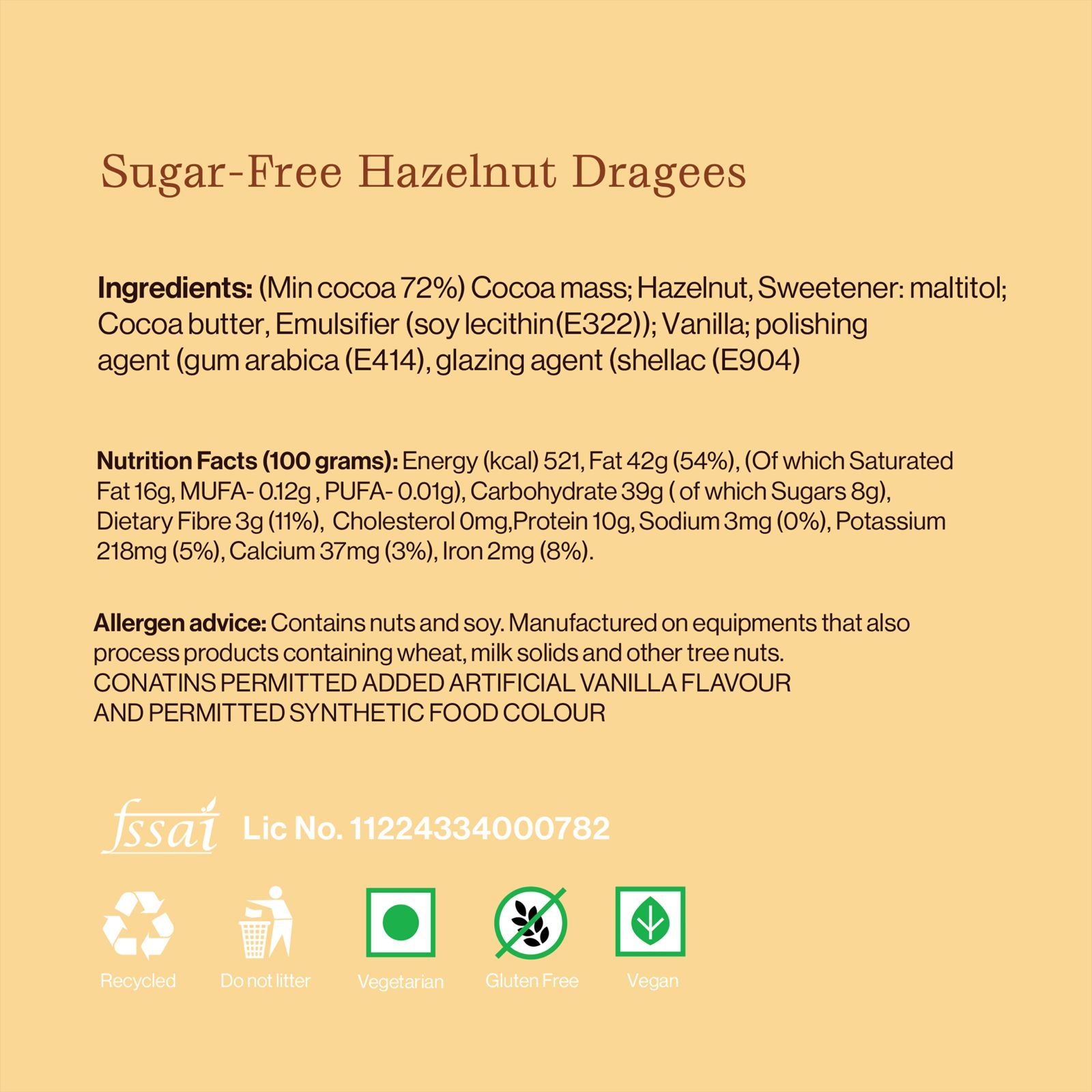 Sugar Free Hazelnut Dragees