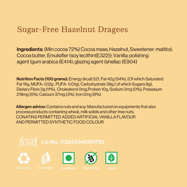 Sugar Free Hazelnut Dragees