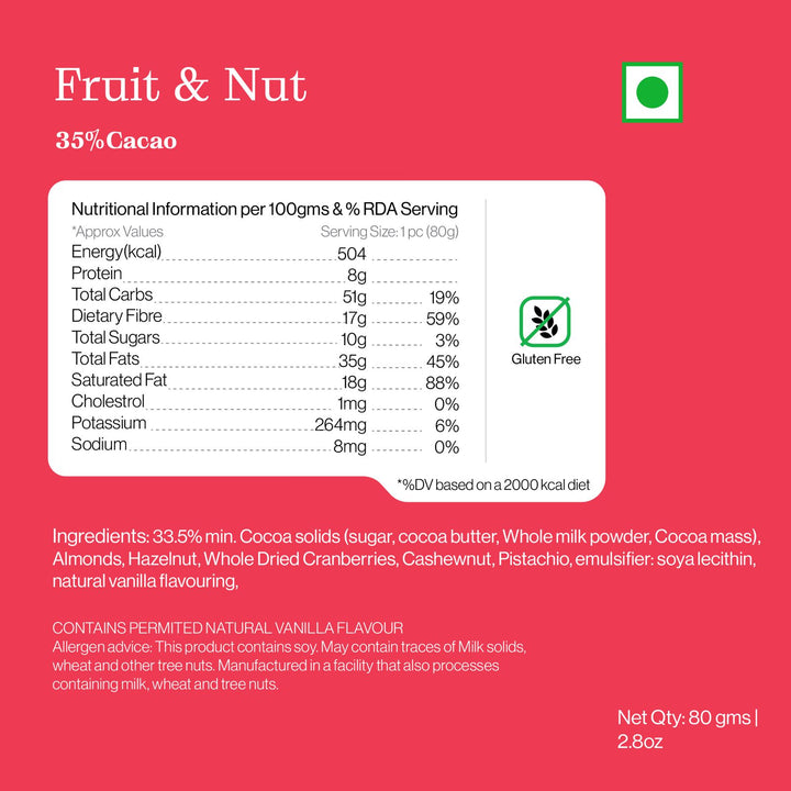 Fruit and nut bar