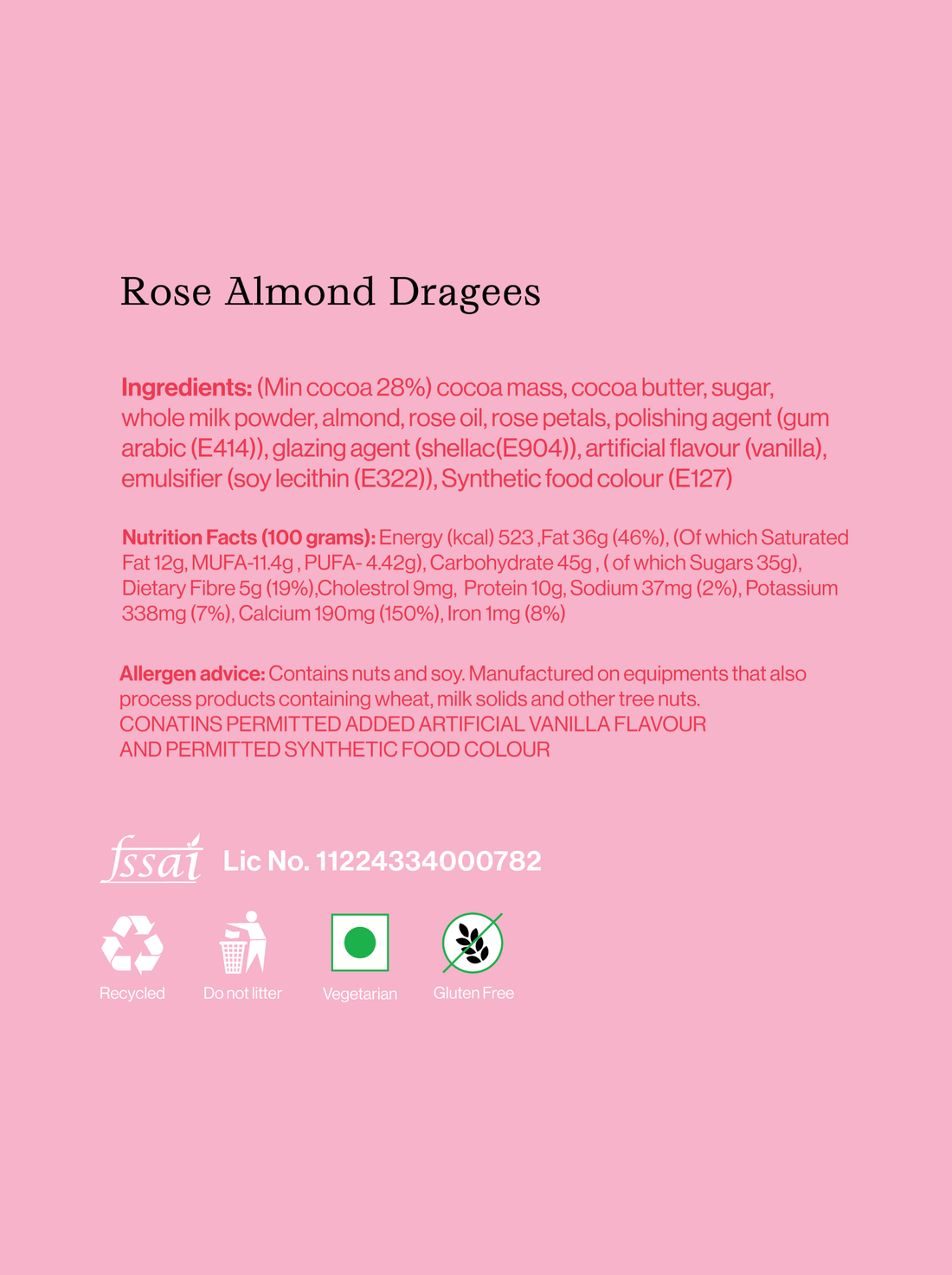 Rose Almond Dragee