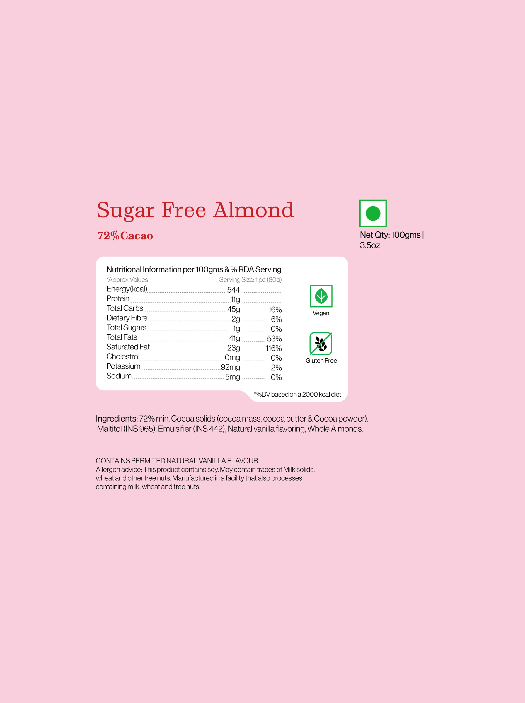 Sugarfree Almond Bar