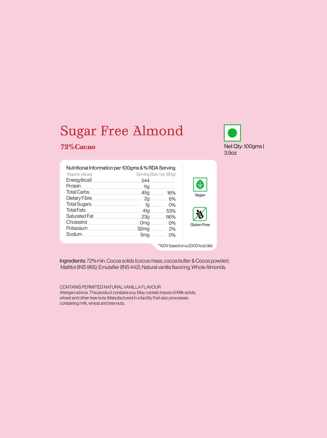 Sugarfree Almond Bar