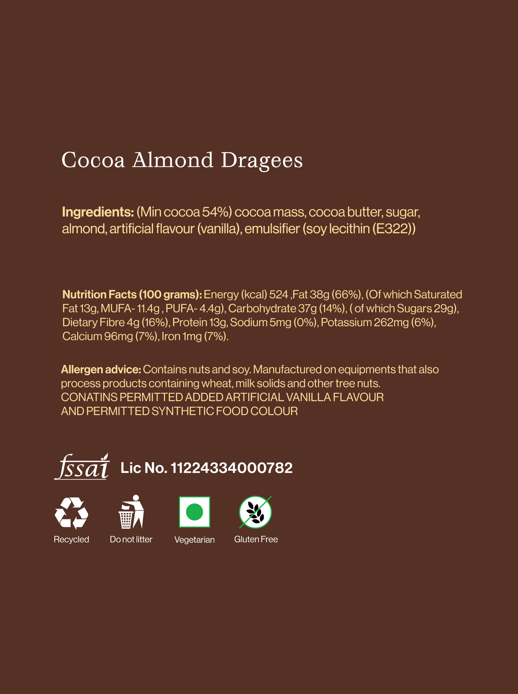 Cocoa Almond Dragee