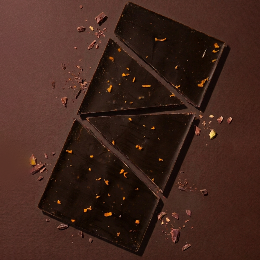 Sao Thome- Single origin -  70% with Orange Zest