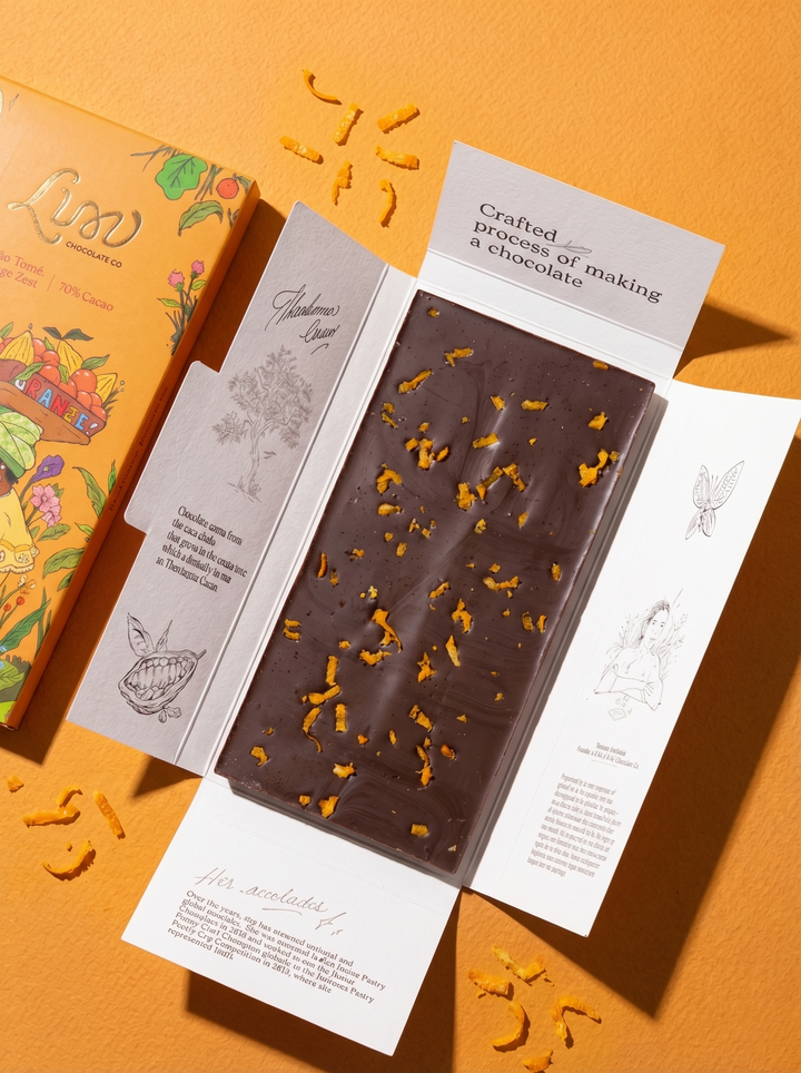 Sao Thome- Single origin -  70% with Orange Zest
