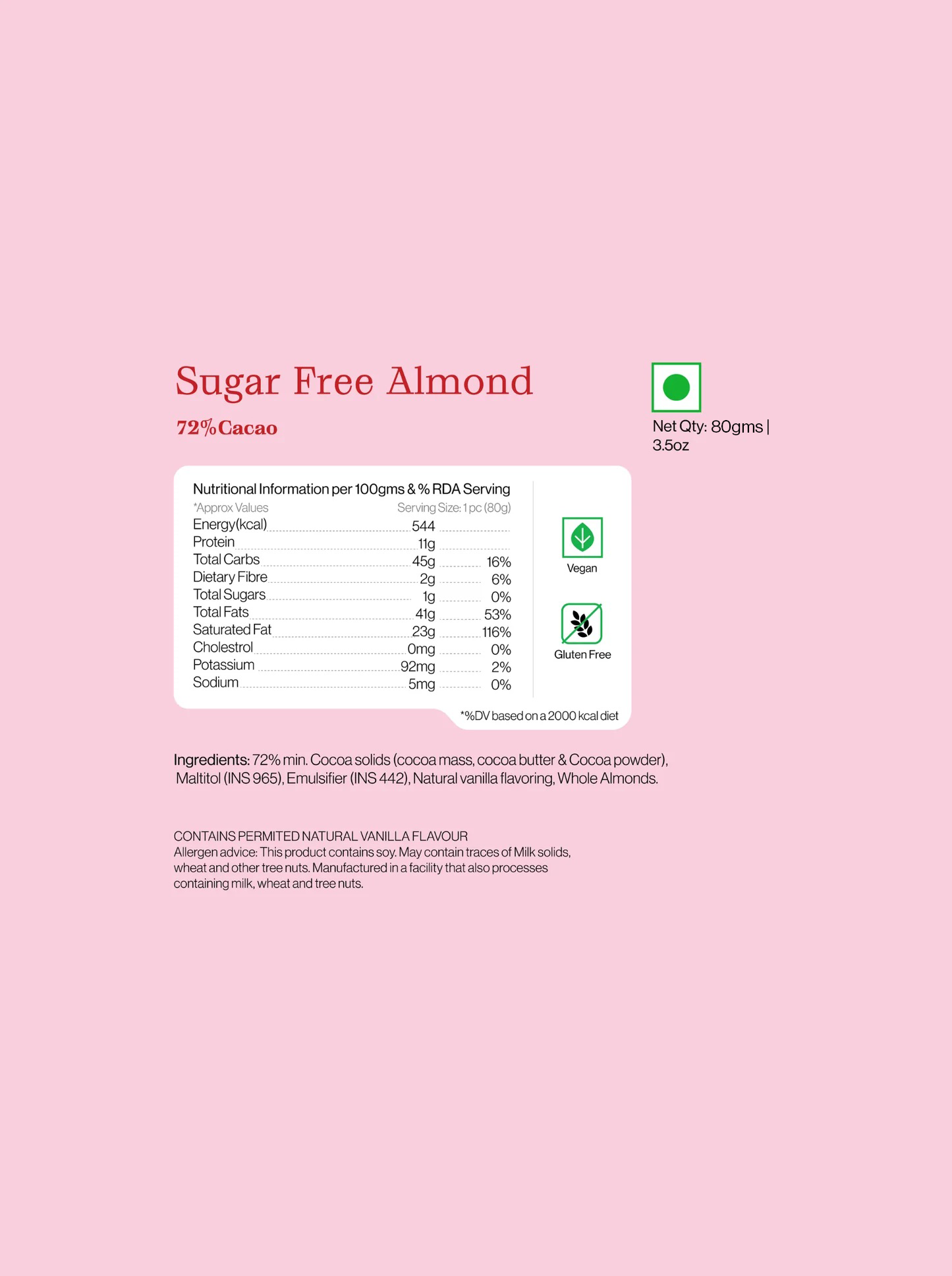 Sugarfree Almond Bar