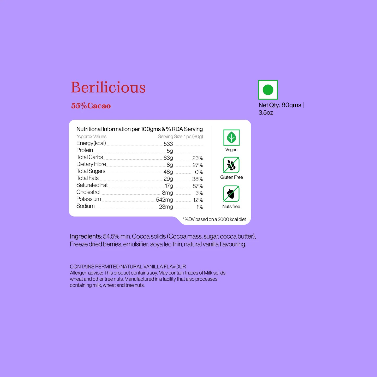 Berilicious Bar