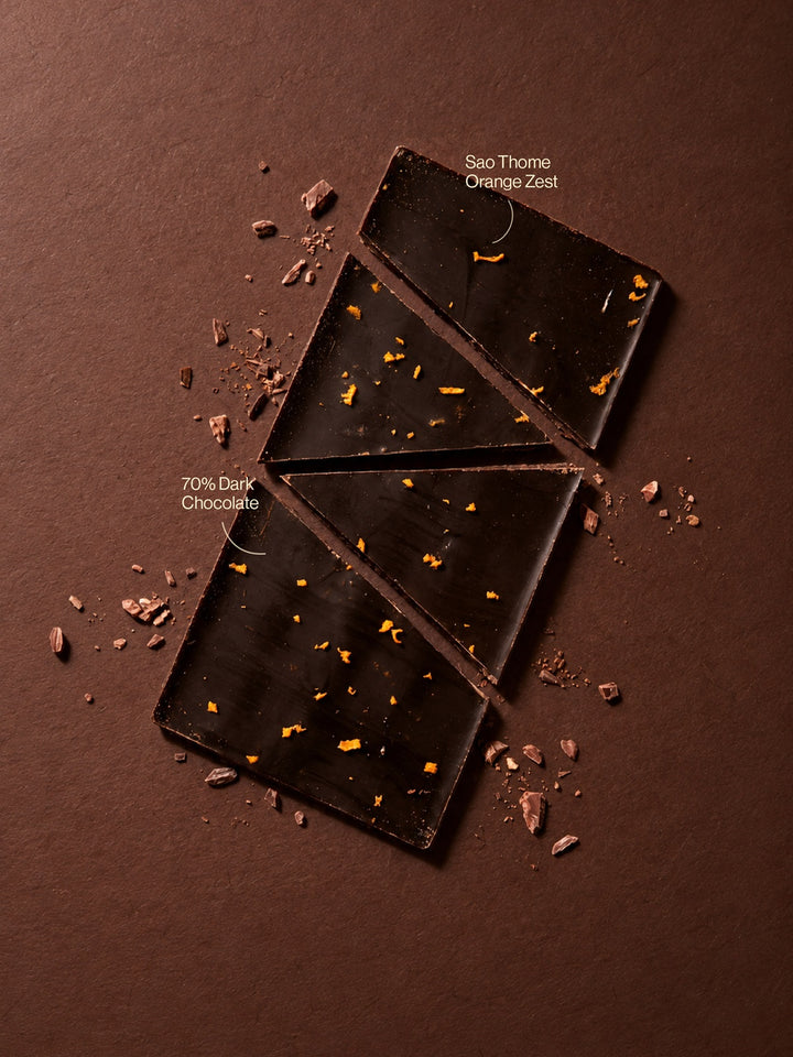 Sao Thome- Single origin -  70% with Orange Zest